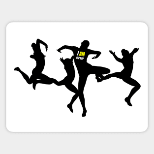 IAHH-SILHOUETTE-WOMEN IN MOTION Sticker